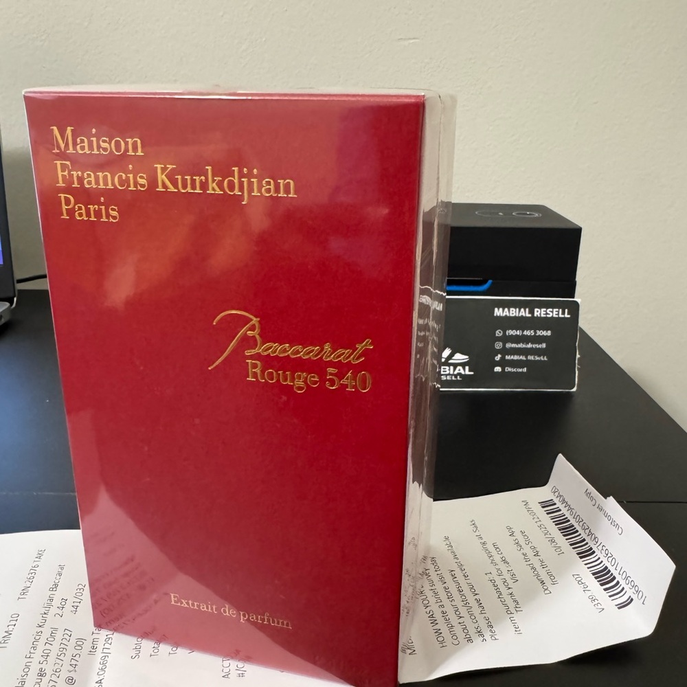 Maison Francis Kurkdjian Baccarat Rouge 540 Extrait - Red & Gold Packaging